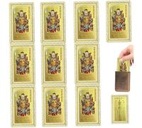 Tai SUI Amulet 2026 10PCS Tamaño de Bolsillo Feng Shui 2026 Amuleto Año del Caballo Tarjetas de bendición para Suerte, armonía y Prosperidad 1.6x2.4 Pulgadas Tai SUI