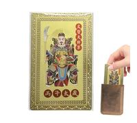 Tai Sui Card 2025,Tai Sui Card Amuleto 2025, Año de los Ornos de Oración Tradicional, Amuleto de tarjeta de oro, eliminar el mal, traer suerte y suerte, billetera-D