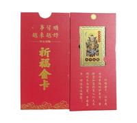 Tai Sui Card - 2025 Tarjeta de amuleto Taisui de Año Nuevo Chino | Amuleto de tarjeta dorada Tai Sui | Elimina el mal y trae buena suerte. | Decoración de billetera para la felicidad y la