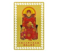 Tai Sui Card - Abalorio portátil de metal delgado 2027 que trae suerte | 8 x 5 cm Año Nuevo Tai Sui Decoración del hogar para armonía prosperidad felicidad