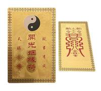 Tai SUI Card - fing shi Charm, Gold Protection talsman | Traditional Chinese Good Luck Symbol For Home Decor, Car Dashboard, Wallet, Office Desk, Spiritual Gift, Ward Off Negative Energy