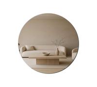 TAIANJI 30cm Espejos Redondos de Acrílico Placa de Espejo Redondo Sin Vidrio 2 mm de Espesor, Pegatinas de Espejo Arte de Espejo DIY para el Hogar Sala de Estar Dormitorio Sofá