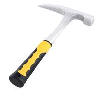 TAICHEUT Martillo de ladrillo de 680.4 g, martillo de geología puntiagudo geólogo con mango deslizante para minería