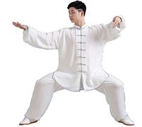 Taichi Uniforme Mujer，ropa Ropa De Entrenamiento Uniforme De Tai Chi Ropa De Kung Fu Traje De Wushu Qi Gong Artes Marciales Wing Chun Shaolin Kung Fu Taekwondo Unisex Profesional Y Cómodo,Grey-Medium