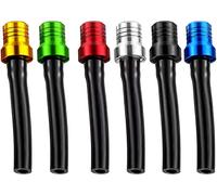 Taicols 6 tubos de aluminio para moto Reniflard de Reniflard de Combustible para Moto, Reniflard de Depósito de gasolina de Moto 50 cc 110 cc 70 cc 125 cc