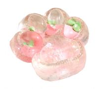 Taicols Enorme Garra De Gato Resistente Al Estrés Forma De Garra Transparente Ideal para Relajarse Y Jugar Pellizco Suave Y Divertido Liberar Presión (Fresa en polvo)