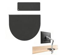 Taicols Soporte para monitor de acero para vidrio y otros tableros frágiles, placa de montaje para la mayoría de soportes de monitor (negro)
