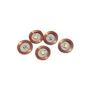 Taidacent 5 luces LED inalámbricas de inducción y bobina, lámpara de inducción inalámbrica de alta potencia, lámpara LED sin cableado para decoración de micromodelado, modelo Gundam (1 W, rosa)