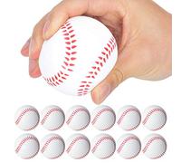 Taidda 12 Pelotas Elásticas de EVA de para Niños que Reducen el Estrés y Mejoran las Habilidades de Aprendizaje, Diseño de Fútbol, béisbol y Baloncesto para Niños, Juguete para Patio de Recreo