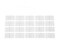 Taidda 40 Bisagras con Pasadores RC Duraderas para Piezas de Ala de Avión Modelo, Juego de Bisagras de Plástico para Avión RC, para Conexión de Ala Fija y Alerones, Aplicable a Aviones KT (Grande: