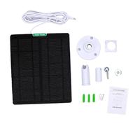 Taidda 5W Panel Solar con Type-C para Ring Doorbell (5W White Type c) | Compatible con Eufy, Blink, IPX4 resistente al agua, cable largo, carga en exteriores