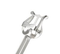 Taidda Abrazadera para Partituras de Clarinete, Soporte de Hierro Inoxidable para Artistas de Bandas de Música, Plateado, 6,10 X 1,81 X 0,79 Pulgadas para Clarinetistas (para trompeta)