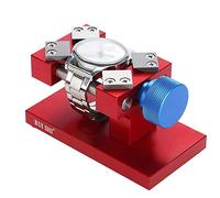 Taidda Abridor de bisel de reloj, Reloj abridor de bisel rojo/plateado Herramienta de extracción de bisel de reloj Banco de trabajo Herramienta abridor de caja trasera 1#