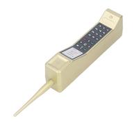 Taidda Accesorio para Teléfono Móvil de Ladrillo Vintage de los Años 80 y 90, Réplica Auténtica con Diseño Clásico para Decoración Nostálgica del Hogar, Plástico (GOLD)