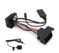 Taidda Adaptador 5.0 AUX-IN con Micrófono Apto para 307 407 308, Módulo para Automóvil Apto para, Funciona con Tableta/teléfono iOS, Material ABS