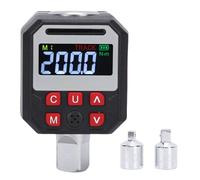 Taidda Adaptador de Llave Dinamométrica Digital, Accionamiento de 1/2 Pulgada 0-200 Nm con Pantalla Digital, Zumbador y Alertas LED, 9 Grupos Preestablecidos, Almacenamiento de 500