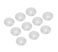 Taidda Adornos de Interruptor de Pie Transparentes, Estilo Hongo para Accesorios de Pedales de Efectos de Guitarra, 10 Piezas para Pedales de 10 Mm, Modernos e Interesantes, Reducen Errores para