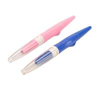 Taidda Agujas de Fieltro Finas Herramienta de Manualidades de Bricolaje de Plástico Metálico, 2 Opciones de Color, 2 Piezas para Artículos Hechos a Mano