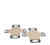 Taidda Alfombrilla de Silicona de Primera Calidad para Molde para Pan, 2 uds., Eslinga de Pan Reutilizable para Hornear Fácilmente, Revestimiento Antiadherente para Molde para para Panaderos (BLACK)