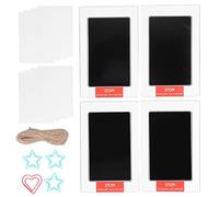 Taidda Almohadilla de Tinta Táctil para bebé, Impresión sin Tinta, Limpieza Segura de Secado Rápido, con Negra para Kit de Huellas de Manos de Recién Nacidos, (Accesorios Love Heart Five Star)