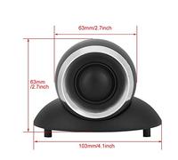 Taidda Altavoz de de Alta Fidelidad de Tono Ultra Alto de 25 Núcleos para Altavoces HI-FI Domésticos, Altavoces de Monitor, Multimedia Negro 7,8 X 2,7 X 2, Pulgadas