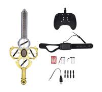 Taidda Avión RC Flying Sword, Excelente de Control de Giroscopio y Estabilización, Luces LED, Diseño Liviano y Seguro, Operación Conveniente con Gestos con Las Manos, Diversión para Todas (Chapado