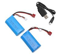 Taidda Batería Lipo de 7,4 V, 1500 MAh, 15 C, Batería de Litio Recargable para Coche RC, Barco, Pequeña y Ligera para un Largo Tiempo de Entretenimiento, Compatible con Juguetes de Control Remoto