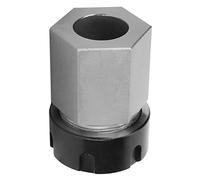Taidda Bloque de Pinza de Alta Resistencia ER-32 para Máquina de Grabado de Torno CNC, Fabricación Profesional para una Configuración Rápida, Material de Acero Duro, Plateado y Negro, Diámetro