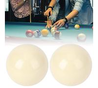 Taidda Bolas de Billar Blancas, Pelota de Entrenamiento de Redondez Suave para Sala de Juegos, Bar, Partido Deportivo, 2 uds., 5,72 Cm, Bola de Billar de Resina