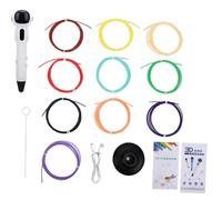 Taidda Bolígrafo de Impresión 3D Inalámbrico para Astronauta para Niños, Herramienta Segura para Garabatear a Baja Temperatura para Niños, Bolígrafo Artesanal Recargable para la Creación de Obras de