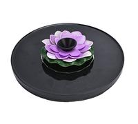 Taidda Bomba de Agua de Fuente Solar con 4 Estilos de Pulverización, Mini Fuente de Energía Solar para Decoración de Jardín, Flotante de 180 L/H, Panel de Silicio Cristalino 7 V/1,4 W (loto 3)