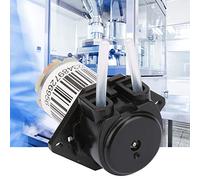 Taidda Bomba Silenciosa Peristáltica en Miniatura para Agua, Bomba Autocebante de CC de Fácil Desmontaje para Uso Experimental, Mini de 6 V para Análisis Bioquímico (6V negro plano)