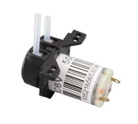 Taidda Bomba Silenciosa Peristáltica en Miniatura para Agua, Bomba Autocebante de CC de Fácil Desmontaje para Uso Experimental, Mini de 6 V para Análisis Bioquímico (6V ángulo recto negro)