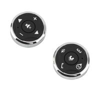 Taidda Botón del Volante Controlador Recargable USB Larga Vida útil para Reproductor Multimedia de Automóvil, Conveniente para Usar para Usuarios de, Material ABS