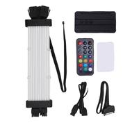 Taidda Cable ARGB PSU, 120 Perlas de Luz Suaves de Alta Densidad, 16,8 Millones de Colores, Fiesta Visual Estereoscópica 3D, con Efecto de Luz de Meteorito, para (Controlador SK3 Negro)