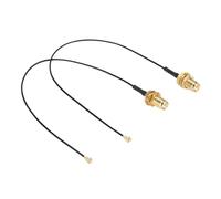 Taidda Cable de Tarjeta de Red Inalámbrica Compatible con 9260NGW/7265AC/9650AC/BCM94360, Cabezal SMA de para un Mejor Contacto, 4 Piezas para Conexión de Antena Externa de Tarjeta Inalámbrica NGFF