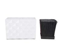 Taidda Caja de Almacenamiento de Herramientas de Peluquería, Organizador Duradero No Tóxico para Tijeras, Peine, Pinza para el Pelo, Tocador para Estilistas Profesionales, ABS Negro (White)