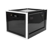 Taidda Caja de Bloqueo de Plástico con Cerradura para Refrigerador, Conveniente Gabinete de Almacenamiento de Alimentos para el Hogar, Caja de Almacenamiento de Medicamentos, Código de 3 Dígitos,