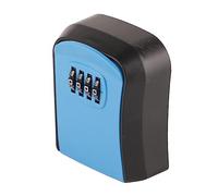 Taidda Caja de Cerradura de Combinación Caja de Cerradura de Almacenamiento de Llaves de 4 Dígitos ABS Impermeable para Uso Interior y Exterior, Capacidad de 5 Llaves (Blue)