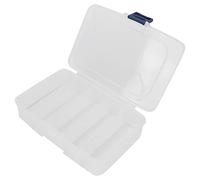 Taidda Caja Organizadora de Rejillas, Caja Divisoria de Gran Capacidad para Almacenamiento de Cuentas de Joyería, de Accesorios de Plástico Transparente para Herramientas de Manicura, 5,6 X 3,9 X