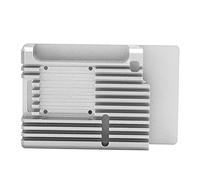 Taidda Caja Protectora Duradera con Ventilador para 4, Diseño Profesional, Negro/Plata/Dorado/Rojo/Azul/Gris, DC5V para Automatización del Hogar (Silver)