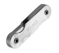 Taidda Calibre de Filete de Radio de Acero Inoxidable, Herramienta de Medición R52-100MM para Fabricantes de Herramientas y Troqueles, 1,5 Oz (R7-14.5MM)