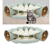 Taidda Cama Túnel para Gatos, Cálida, Suave, Desmontable con Diseño de Cremallera de Tela Opaca para Que los Gatos Jueguen, Descansen y Duerman