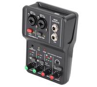 Taidda Cambiador de Voz, Accesorios para Juegos 2 Canales Mezclador de Audio con la Tarjeta de Sonido de Mezcla de Sonido Compacto USB 48V 48V Mezcla para Mezclar en Vivo para Grabar Música Karaoke