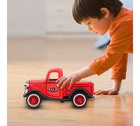 Taidda Camioneta de Aleación con Tracción hacia Atrás, Juguete Resistente a Choques, Luz de Sonido, Vehículo para Colecciones, Verde, 4,3x2,2x2 Pulgadas (Rojo)