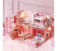 Taidda Casa de Muñecas en Miniatura para Niña, Modelo de Casa de Muñecas, Juguete para Regalo, Aprendizaje a Través del Juego, Adorno para el Hogar