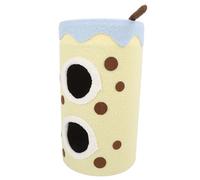 Taidda Casa para Mascotas en Forma de Barril, Condominio para Gatos de 2 Pisos con Almohadilla para Rascar de Sisal y Cueva Escondida, para Gatos de Interior, Jugar a Escalar la S (White)