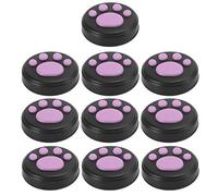 Taidda Cat Rocker Cap Funda de Silicona Suave para Joystick/Lite, Colores Rojo/Azul/Blanco/Rosa/Verde, Paquete de 10, Adecuado para Jugadores (Garras Rosadas de Fondo Negro.)