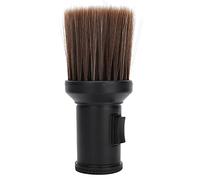 Taidda Cepillo de Barrido de Pelo Roto, Cepillo de Afeitar para Peluquero, Plumero de Cuello para Uso Profesional, Diseño Desmontable Dorado para Barbería (BLACK)