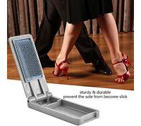 Taidda Cepillo para Zapatos de Baile Portátil que Previene las Suelas Resbaladizas para Bailar Latina, Cepillo de Plástico para Adecuados para Bailarines, 1 Pieza (Gris claro)